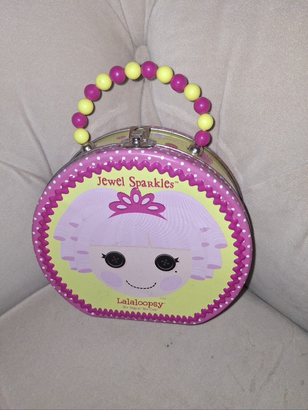 Jewel Sparkles Lalaloopsy Tin Purse - Pink & Yellow